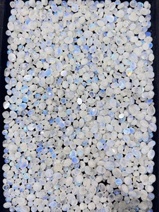 Trimurti Gems - Gemas Sueltas de Piedra Lunar Arcoíris Natural al por Mayor, Cabujones de Diferentes Formas de 10-20 mm, Alto Brillo Azul Fuego, para Joyería - Product Image 2