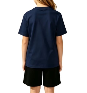 Ensemble décontracté 2 pièces pour filles : T-shirt à manches courtes et short en maille respirante, couleur unie, idéal pour l'été et les activités de plein air - Product Image 2