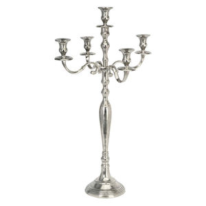 Bougeoir de luxe en métal aluminium à 5 bras intérieur extérieur maison hôtel mariage événement candélabre pour décorations de Noël - Product Image 5
