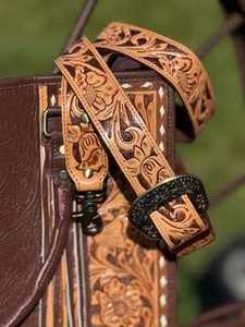 กระเป๋าโท้ทสไตล์โบโฮใหม่ หนังแท้ 100% แฟชั่นตะวันตก ลายดอกไม้แกะสลักด้วยมือ บนกระเป๋าโท้ทสีน้ำตาลเข้มสุดเก๋ - Product Image 3