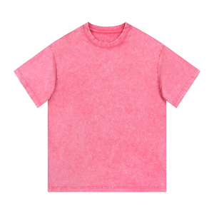 Custom Men Acid <b>Wash</b> Rhinestone TShirt Heavyweight Cotton Oversized Boxy Fit Crew Neck Streetwear High Street Style Front Design - Product Image 1