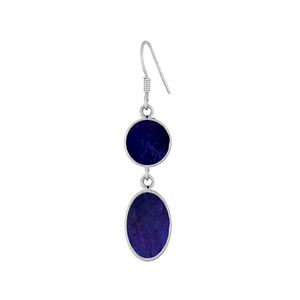 Boucles d'oreilles clous en argent sterling 92,5 plaqué rhodium avec perles rondes IndianMores pour femmes et filles - Product Image 1