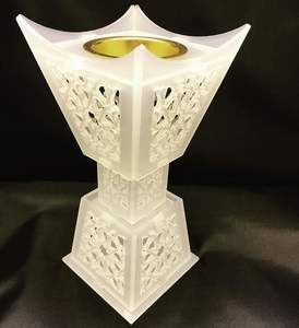 Regalo de inauguración de casa, decoración para fiesta del Eid, decoración artesanal islámica, escultura de luna creciente, quemador de incienso chapado en oro - Product Image 6