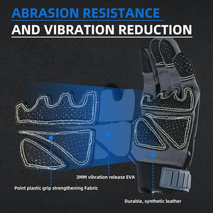 Custom Mechanical High Impact Gloves Grain Water <b>Proof</b> Leather Safety Glove Premium Quality High Impact Gloves Glove - Product Image 4