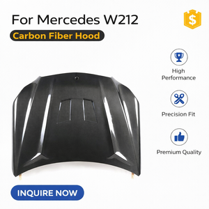 Capot en fibre de carbone pour <span class=keywords><strong>Mercedes</strong></span>-Benz Classe E W212 (2009-2016) |   Remplacement du capot avant style <span class=keywords><strong>AMG</strong></span> |   Ajustement de style OEM - Product Image 1