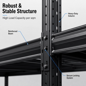 Scaffalature <span class=keywords><strong>Industriali</strong></span> Regolabili e Personalizzabili per Carichi Pesanti, Unità Impilabili, <span class=keywords><strong>Scaffali</strong></span> in Acciaio per Magazzino, Scaffalature per Pallet in Acciaio - Product Image 5