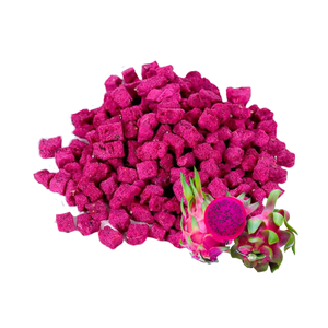 Wholesales Bulk <b>Sweety</b> FD Freeze Dried Dragon Fruit Blocks Syrup Vacuum Pack Sweet Fruit Snack Ready to Eat - Product Image 2