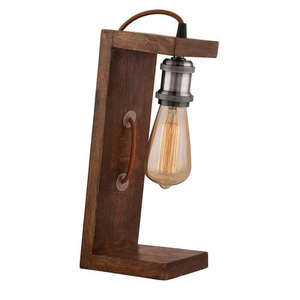 Lampe de table design en bois unique et élégante, faite à la main, moderne, pour salon, chambre à coucher, décoration intérieure et éclairage d'intérieur - Product Image 4