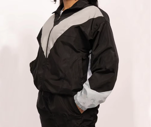 New <b>Top</b> Selling Women's Casual Printed <b>Zipper</b> Tracksuit Set Windbreaker High Quality Winter Season Use Fashion 100% Nylon - Product Image 5