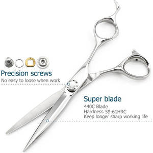 Tijeras de Barbero de Alta Calidad de 6 Pulgadas, Acero 440C, Certificación ISO, Personalizables para Corte de Cabello Profesional - Product Image 2