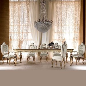 Regalia The Plaza, Juego de Comedor de Lujo en Madera de Teca Tallada a Mano, Estilo Barroco Francés, Colección de Muebles Clásicos para Palacio, Villa u Hotel - Product Image 3