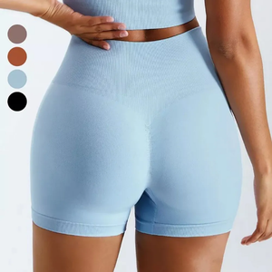 Wholesale Quick Dry Casual Gym Shorts Women Fitness Elastic <b>Athletic</b> Fitness Yoga Shorts Waist Women Fitness Yoga Shorts High - Product Image 6