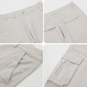 Men's Streetwear Multi-Pocket <b>Cargo</b> Pants Relaxed Fit Baggy Wide Leg Trousers Casual Tactical Techwear Hip Hop Utility Pants - Product Image 5