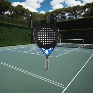 Raqueta de Pádel Profesional de Fibra de Carbono 18K OEM Personalizada al por Mayor, Raqueta de Tenis de Pádel con Núcleo Suave de EVA en Forma de Lágrima - Product Image 5