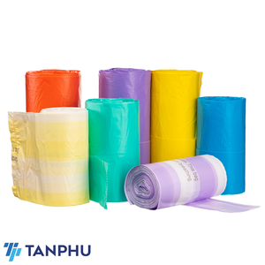 Bolsas de basura de plástico respetuosas con el medio ambiente, tamaño personalizable, de alta resistencia, hechas de materia reciclada o virgen, 5L/10L/50L/100L - Product Image 1