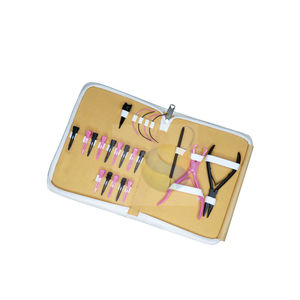 Kit d'outils de pose d'extensions capillaires personnalisables de qualité supérieure – Pinces, aiguilles à boucle et clips en matériau composite pour usage domestique - Product Image 5