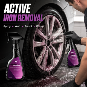 Removedor de Polvo de Hierro para Ruedas de Coche, Limpiador de Descontaminación por Lluvia de Chispas, Spray Limpiador de Polvo de <span class=keywords><strong>Frenos</strong></span> y Óxido para Detallado Automotriz - Product Image 4