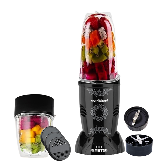 Blender NUTRI MIX 2-in-1 Electric/Manual Stand Mixer Food Grinder Stainless Steel Mixing Bowl 100-Speed App-Controlled for