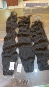 Extensiones de Cabello Humano de Lujo 100% Naturales, Crudas, Sin Procesar, Vírgenes, de Templo Indio, Remy, con Cutícula Alineada, Doble Trama, Estilo Ondulado - Product Image 4