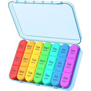 กล่องยาจัดระเบียบยาประจำวันสำหรับเดินทางรายสัปดาห์กล่องใส่ยา - Product Image 1
