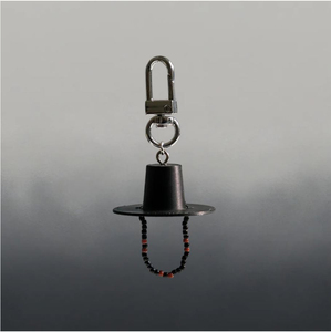 [Goyu] Korean Traditional Gat Hat Keychain Charm Pendant Durable Zinc Alloy Plastic Thermal Transfer Printed Casting Technique - Product Image 1