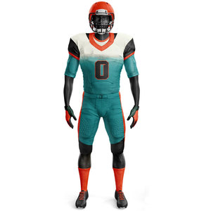 Fabricante de Uniformes Deportivos Personalizados OEM, Conjunto Acolchado Transpirable, Uniforme de Jugador de Equipo Vintage en Oferta, Conjunto de Fútbol Americano - Product Image 3
