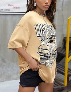 Camiseta Oversize para Mujer, Estilo Urbano, Hombros Caídos, Casual, Nuevo Diseño, Suministro al por Mayor - Product Image 3