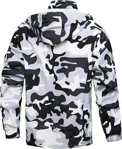 Veste coupe-vent longue pour homme, style vintage, respirante, écologique et légère, avec col montant et capuche, idéale pour l'extérieur en hiver – Vente en gros - Product Image 5