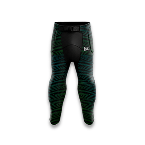 Custom Men's Sleeveless American Football Jersey Black Green Geometric Print Moisture Wicking Fitted Sport Apparel - Product Image 5