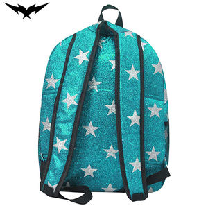 Premium Quality Women's Waterproof <b>Backpack</b> Glitter Cheerleading Design with Zipper Closure for <b>Kids</b> - Product Image 6