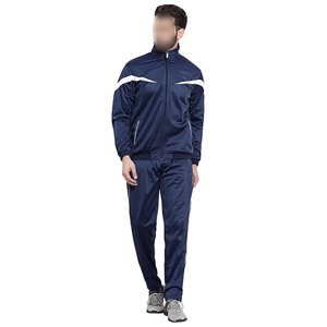 Conjunto Deportivo de Poliéster para Hombre con Cremallera, Ideal para Entrenamiento Deportivo, Running, Gimnasio y Fitness (Pantalón y Camiseta) - Product Image 1