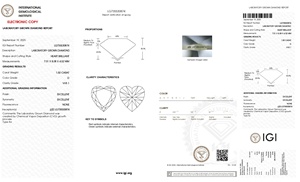 Diamant de laboratoire CVD en forme de cœur, certifié IGI, 1,50 carat, couleur D, clarté VVS1, parfait pour une bague de fiançailles - Product Image 2