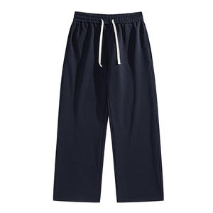 Customized Heavyweight Low Waist Vintage Straight Leg Pants Loose Cotton Casual Sports Baggy <b>Trousers</b> Streetwear Baggy Pants OEM - Product Image 3