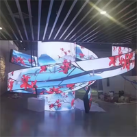 Tunnel magique interactif Immersive LED Écran flexible incurvé HD Vidéos Murs extérieur Intérieur LED Écran