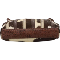 Sac à bandoulière décontracté de luxe pour femme en cuir de vachette, motif vache, grande capacité, pour le quotidien et les voyages