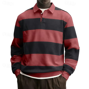 <b>Polo</b> <b>Shirt</b> 2026 New <b>Striped</b> Graphic <b>Polo</b> <b>Shirts</b> For Men Fashion Autumn Long Sleeve 3D Printed Golf <b>Polo</b> Casual Premium Quality - Product Image 2