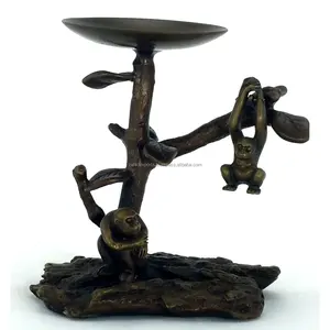 Porte-bougie en métal de luxe contemporain, centre de table décoratif pour Noël, mariage, événement, restaurant, fait main Zahid - Product Image 2