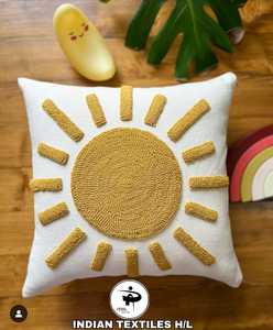 Funda de Cojín de Algodón Tufted de Alta Calidad con Técnicas de Bordado y Tejido para el Hogar, Sala de Estar, Sofá, Cama, Almohada Lumbar, Hoteles por ITHL - Product Image 1