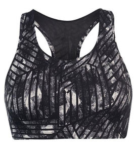 Women's Custom Front Logo High Support Breathable Sports Bra with Deep V-Neck Simple Style OEM Service - Product Image 3