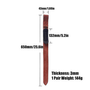 High Quality Breathable Durable Weightlifting Gym Fitness Customized Leather Straps 15 lb Load Capacity for Both Men and Women - Product Image 4