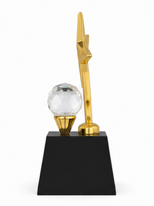 Metal diamond <b>trophy</b> designed for outstanding achievements. - Product Image 4