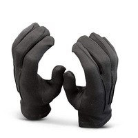 Gants de qualité supérieure brodés maçonniques noirs à doigts complets en tissu, style classique, utilisation quatre saisons, séchage rapide, unisexe