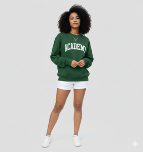 2026 Custom Logo Printed Winter Knitted Mock Neck Mid Weight Polyester/Cotton Oversize Relaxed <b>Long</b> <b>Sweatshirt</b> Women - Product Image 1