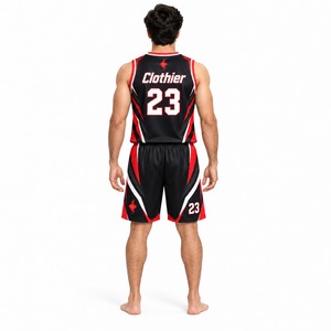 Conjunto de Camiseta y Pantalones Cortos de Baloncesto para Hombre, Uniforme Deportivo Transpirable, Ropa Deportiva para Entrenamiento, Juego, Práctica, Ejercicio y Alto Rendimiento - Product Image 2