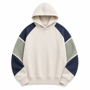 เสื้อฮู้ดดี้ผ้าฟลีซทรงโอเวอร์ไซส์สำหรับผู้ชายและผู้หญิง สวมใส่สบายในฤดูหนาว แบบเรียบสีพื้น ย้อมสีแบบเป็นมิตรต่อสิ่งแวดล้อม ชายเสื้อโค้งมน ปักโลโก้ได้ตามต้องการ คอกลม - Product Image 6