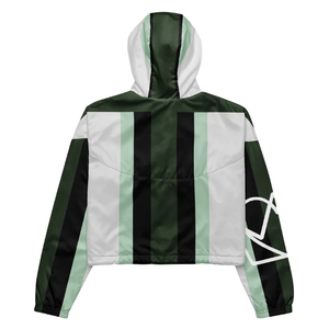 เสื้อแจ็คเก็ตวินด์เบรกเกอร์แบบครอปสำหรับผู้หญิง ซิป ¼ ตัว น้ำหนักเบา มีฮู้ด ซิปหน้า เสื้อคลุมออกกำลังกาย OEM ชุดกีฬา ผู้ผลิตขายส่ง - Product Image 6