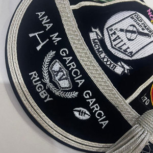 Gorra de terciopelo para rugby con bordado 3D, borla, nombre personalizado, insignia del club, letras deportivas, gorro para adultos para eventos deportivos - Product Image 5