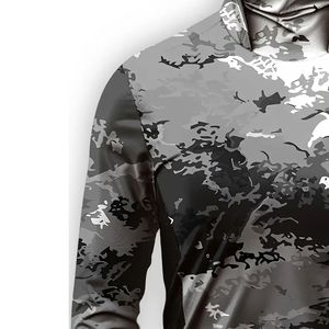 Sweat à capuche de pêche imprimé à manches longues, protection UV, tissu respirant pour la pêche en plein air - Product Image 4