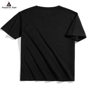 เสื้อยืดผู้ชายพิมพ์ลายสีพื้นทรงหลวมประดับเพชร  ไซส์ใหญ่ ผ้าฝ้าย 100% สำหรับใส่หน้าร้อน - Product Image 2