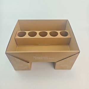 PT PACK Vacaciones Venta al por mayor Flip Table Party Chocolate Cookie Kraft <span class=keywords><strong>Bandejas</strong></span> de cartón Caja de pastoreo Embalaje - Product Image 1